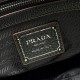 Repliche Borsa shopping/tote grande Prada 1BG604 Nero Imitazioni False Outlet Online
