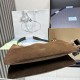 Repliche Borsa a tracolla grande Prada Etude pelle scamosciata 1BC259 Caramello Imitazioni False Outlet Online