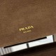 Repliche Borsa a tracolla grande Prada Etude pelle scamosciata 1BC259 Caramello Imitazioni False Outlet Online