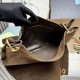 Repliche Borsa a tracolla grande Prada Etude pelle scamosciata 1BC259 Caramello Imitazioni False Outlet Online