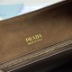 Repliche Borsa a tracolla grande Prada Etude pelle scamosciata 1BC259 Caramello Imitazioni False Outlet Online