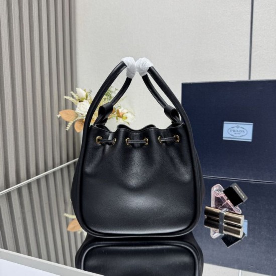 Repliche Borsa a secchiello Prada Darling Mini 1BE087 Nero Imitazioni False Outlet Online