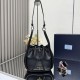 Repliche Borsa a secchiello Prada Darling Mini 1BE087 Nero Imitazioni False Outlet Online