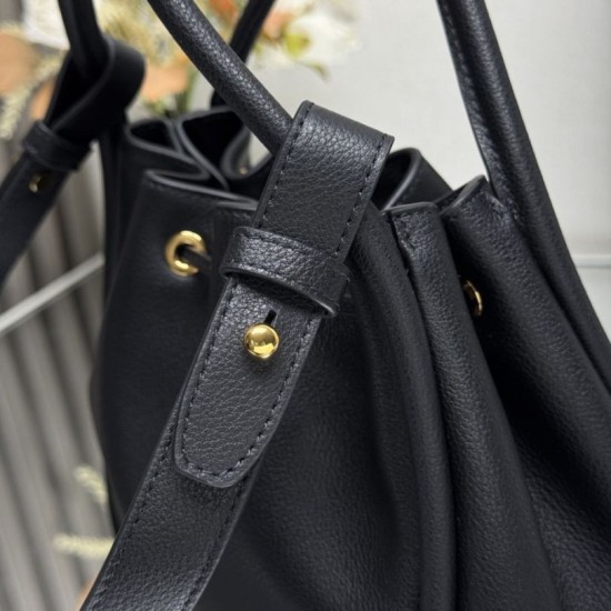 Repliche Borsa a secchiello Prada Darling Mini 1BE087 Nero Imitazioni False Outlet Online