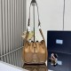 Repliche Borsa a secchiello Prada Darling Mini 1BE087 marrone Imitazioni False Outlet Online