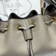 Repliche Borsa a secchiello Prada Darling Mini 1BE087 Grigio Imitazioni False Outlet Online