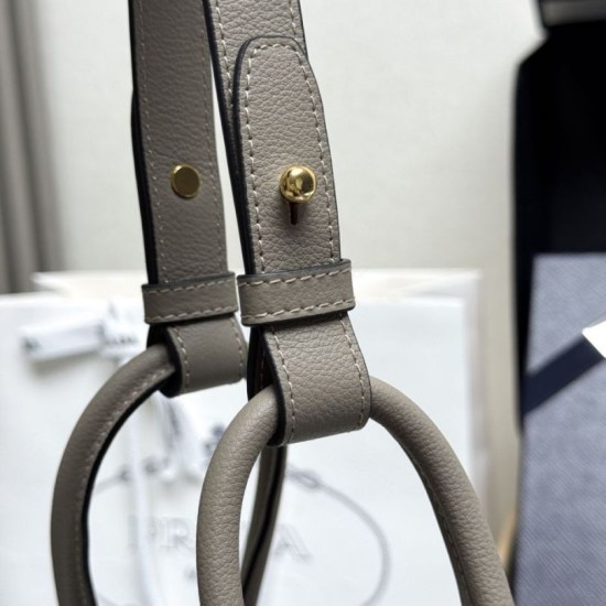 Repliche Borsa a secchiello Prada Darling Mini 1BE087 Grigio Imitazioni False Outlet Online