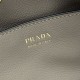Repliche Borsa a secchiello Prada Darling Mini 1BE087 Grigio Imitazioni False Outlet Online