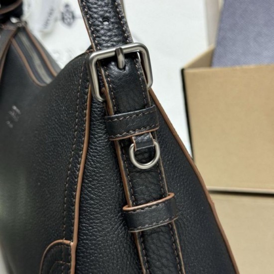Repliche Borsa a tracolla/hobo grande Prada Aimèe Classic nera Imitazioni False Outlet Online