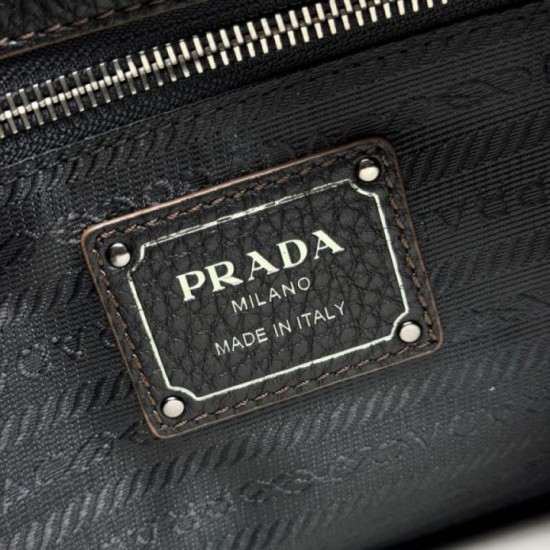 Repliche Borsa a tracolla/hobo grande Prada Aimèe Classic nera Imitazioni False Outlet Online