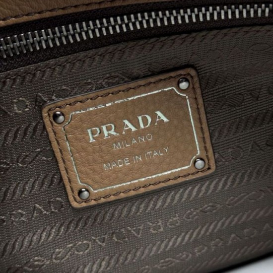 Repliche Borsa a tracolla/hobo grande Prada Aimèe Classic marrone Imitazioni False Outlet Online