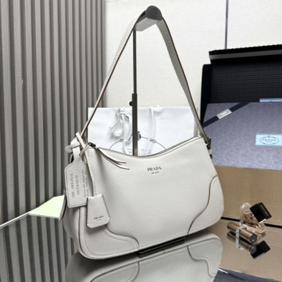Qualità perfetta Replica Borsa a tracolla/hobo grande Prada Aimèe Classic beige Imitazioni Outlet Repliche Borsa a tracolla/hobo grande Prada Aimèe Classic beige Imitazioni False Outlet Online