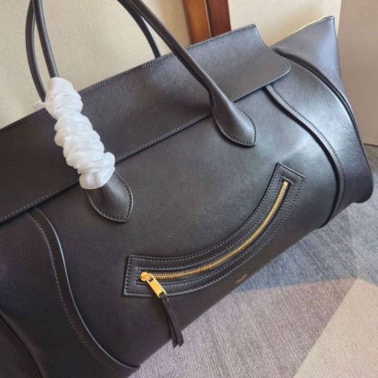 Repliche Borsa morbida grande da viaggio Celine nera Imitazioni False Outlet Online