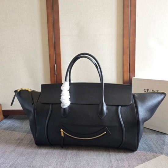 Repliche Borsa morbida grande da viaggio Celine nera Imitazioni False Outlet Online