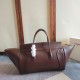 Repliche Borsa morbida grande da viaggio Celine caffè Imitazioni False Outlet Online
