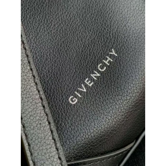 Repliche Borsa a tracolla medio Givenchy Nano Voyou Nero Imitazioni False Outlet Online
