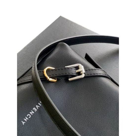 Repliche Borsa a tracolla medio Givenchy Nano Voyou Nero Imitazioni False Outlet Online
