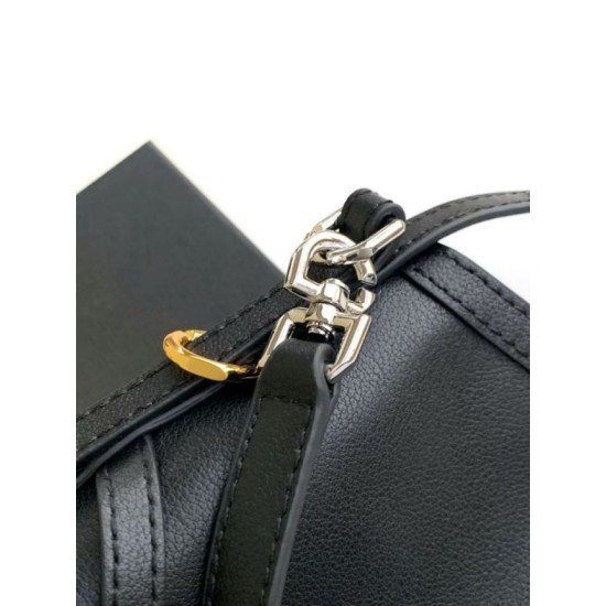 Repliche Borsa a tracolla medio Givenchy Nano Voyou Nero Imitazioni False Outlet Online