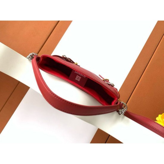 Qualità perfetta Replica Borsa a spalla Givenchy Voyou Nano rossa Imitazioni Outlet Repliche Borsa a spalla Givenchy Voyou Nano rossa Imitazioni False Outlet Online