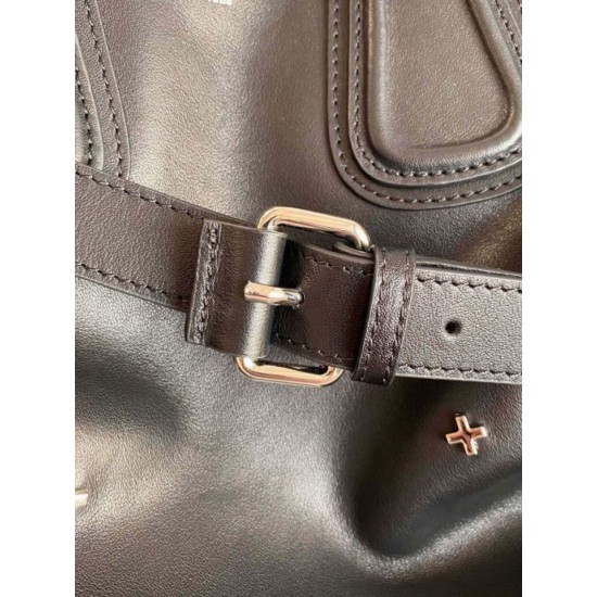 Repliche Borsa Nightingale Givenchy con dettagli a croce color argento nera Imitazioni False Outlet Online
