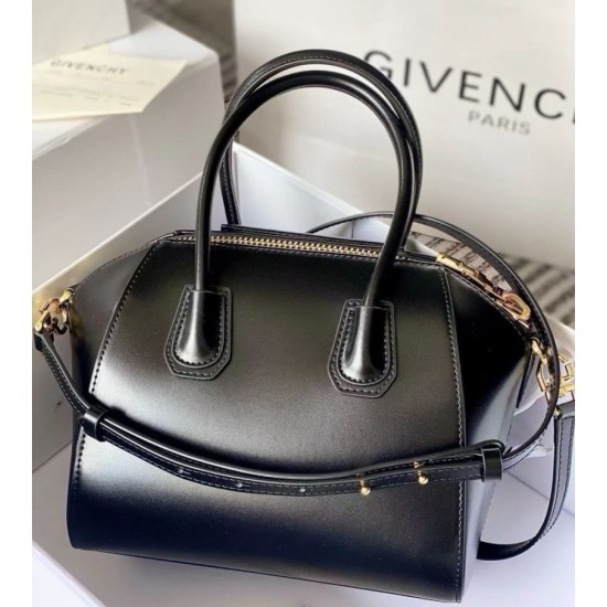 Repliche Borsa tote Givenchy Antigona Mini in pelle nera Imitazioni False Outlet Online