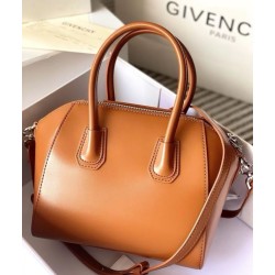 Repliche Borsa tote Givenchy Antigona Mini in pelle marrone Imitazioni False Outlet Online
