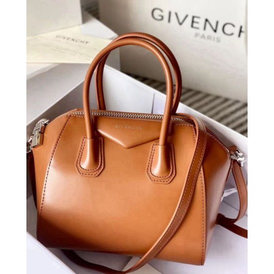 Repliche Borsa tote Givenchy Antigona Mini in pelle marrone Imitazioni False Outlet Online