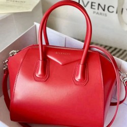 Repliche Borsa tote Givenchy Antigona Mini in pelle rosso Imitazioni False Outlet Online