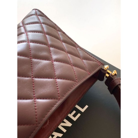 Repliche Borsa hobo Chanel 26X AS6045 Borgogna Imitazioni False Outlet Online