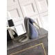 Repliche Borsa tote pieghevole Diana Chanel scamosciata piccola/media/grande Blu Imitazioni False Outlet Online