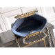 Repliche Borsa tote pieghevole Diana Chanel scamosciata piccola/media/grande Blu Imitazioni False Outlet Online