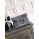 Repliche Borsa tote pieghevole Diana Chanel scamosciata piccola/media/grande Blu Imitazioni False Outlet Online