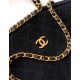 Repliche Borsa tote pieghevole Diana Chanel scamosciata piccola/media/grande Nero Imitazioni False Outlet Online