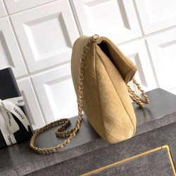 Repliche Borsa tote pieghevole Diana Chanel scamosciata piccola/media/grande marrone Imitazioni False Outlet Online