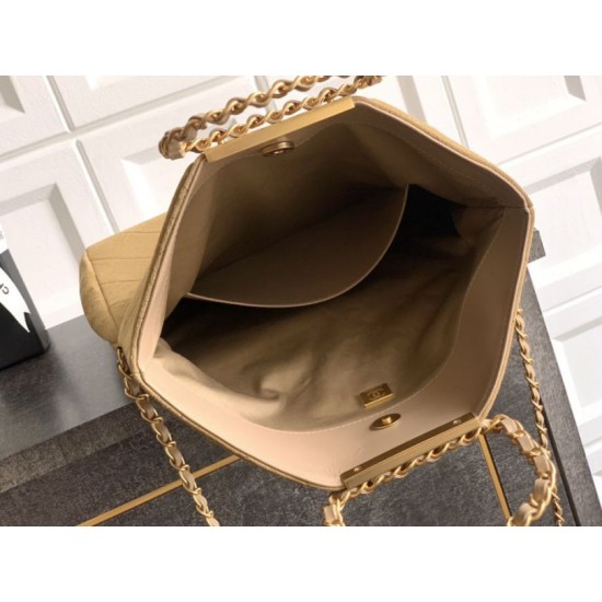 Repliche Borsa tote pieghevole Diana Chanel scamosciata piccola/media/grande marrone Imitazioni False Outlet Online