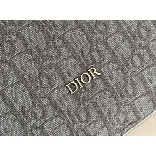 Repliche Borsa Hobo Dior Medium Dior Slider Zipped da uomo Dior Oblique jacquard nera Imitazioni False Outlet Online