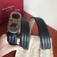 Repliche Cintura da uomo Salvatore Ferragamo 3.5 cm argento Nero Imitazioni False Outlet Online