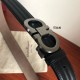 Repliche Cintura da uomo Salvatore Ferragamo 3.5 cm argento Nero Imitazioni False Outlet Online