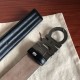 Repliche Cintura da uomo Salvatore Ferragamo 3.5 cm argento Nero Imitazioni False Outlet Online