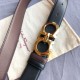 Repliche Cintura reversibile da uomo Salvatore Ferragamo da 3,5 cm con clip in metallo oro Nero Imitazioni False Outlet Online