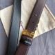 Repliche Cintura reversibile da uomo Salvatore Ferragamo da 3,5 cm con clip in metallo oro Nero Imitazioni False Outlet Online