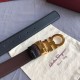 Repliche Cintura reversibile da uomo Salvatore Ferragamo da 3,5 cm con clip in metallo oro Nero Imitazioni False Outlet Online