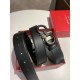 Repliche Cintura da uomo Salvatore Ferragamo da 3.5 cm con fibbia nero Imitazioni False Outlet Online