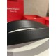 Repliche Cintura da uomo Salvatore Ferragamo da 3.5 cm con fibbia nero Imitazioni False Outlet Online