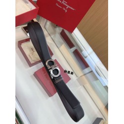 Repliche Cintura reversibile da uomo Salvatore Ferragamo da 3,5 cm con fibbia a ferro di cavallo a doppio anello Imitazioni False Outlet Online