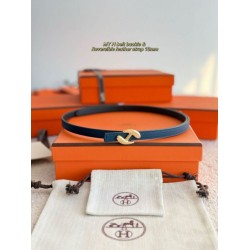 Repliche cintura Hermes Donna My H e reversibile Hermès sur Mer 13 mm Blu/Nero Imitazioni False Outlet Online