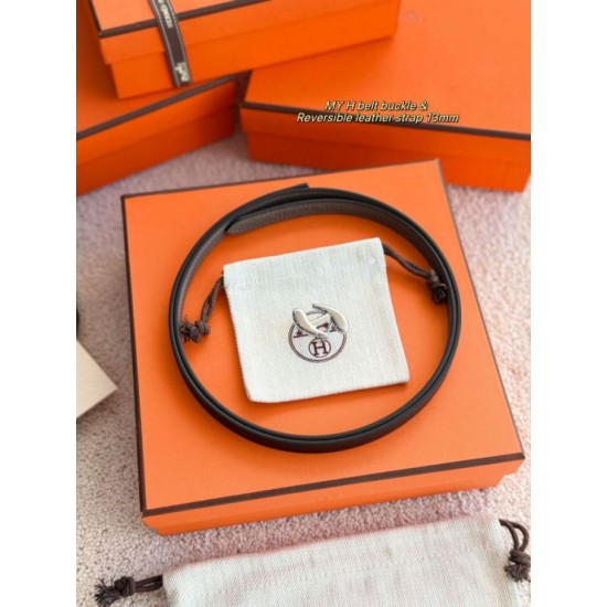 Repliche cintura Hermes Donna My H e reversibile Hermès sur Mer 13 mm Imitazioni False Outlet Online