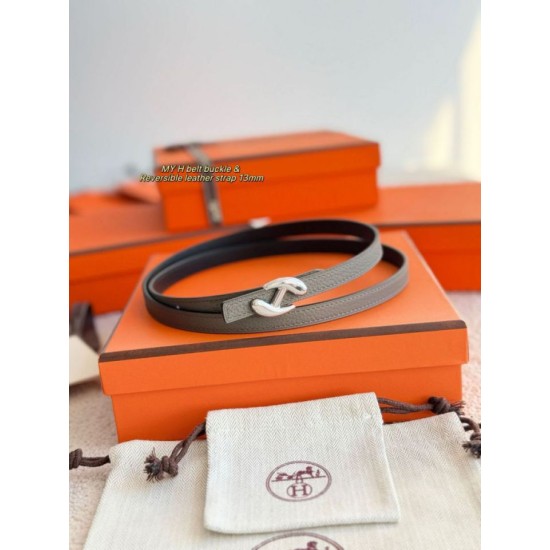 Repliche cintura Hermes Donna My H e reversibile Hermès sur Mer 13 mm Imitazioni False Outlet Online