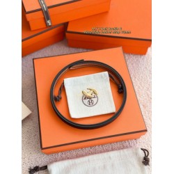 Repliche cintura Hermes Donna My H e reversibile Hermès sur Mer 13 mm marrone/Nero Imitazioni False Outlet Online