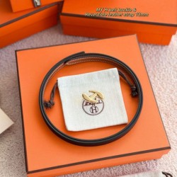 Repliche cintura Hermes Donna My H e reversibile Hermès sur Mer 13 mm marrone/Nero Imitazioni False Outlet Online
